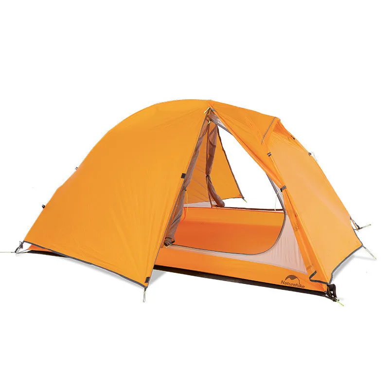 Водонепроницаемая палатка для кемпинга 20D силиконовая палатка 1-2 человека двухслойная Ультралегкая палатка для пикника на открытом воздухе 3 сезона кемпинговая палатка