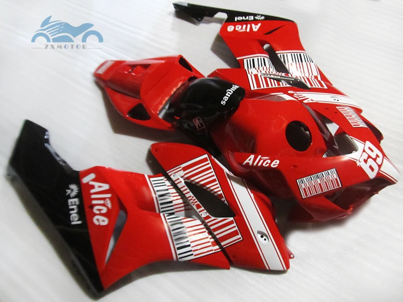 Высококачественный Комплект обтекателя впрыска, пригодный для Honda CBR1000RR 2004 2005 CBR 1000RR 04 05 ABS пластиковые спортивные комплекты обтекателей части KR04