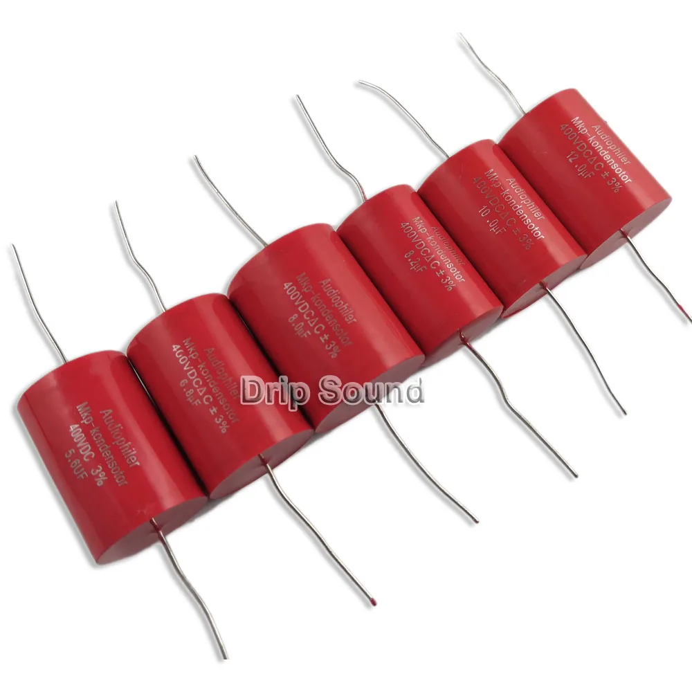 2pcs 400V 8.0uF MKP Crossover Metallized Polypropylene Non-Polarized Capacitor