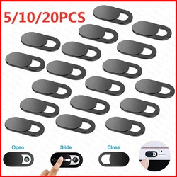 Universal Privacy Sticker Pack - Webcam Camera Cover for Phones, Tablets, and Laptops (5PCS - Black)