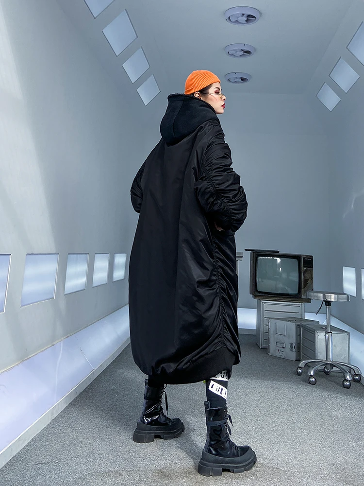 SuperAen, новинка, зимняя, хлопковая, теплая, Женская парка, пальто, для женщин, на молнии, с капюшоном, свободный, плюс размер, толстая, парка, пальто для женщин, на каждый день