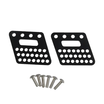 

2PCS/Set Metal Rc Parts 1/10 Scale Rear Shock Absorber Bracket for Wraith 90045 Stainless Stepless Holes Bracket,Black