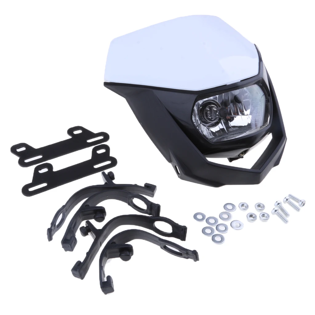 1 Piece Motorcycle Dirt Bike Headlight Lamp Headlamp Fairing Assembly for KTM CRF XR and 1Set Accessories