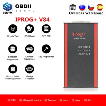 

Full IPROG Pro 2019 ECU Key Programmer Iprog Plus V84 IMMO Odometer Mileage Correction Airbag Reset PK DIGIPROG 3 Carprog Tango