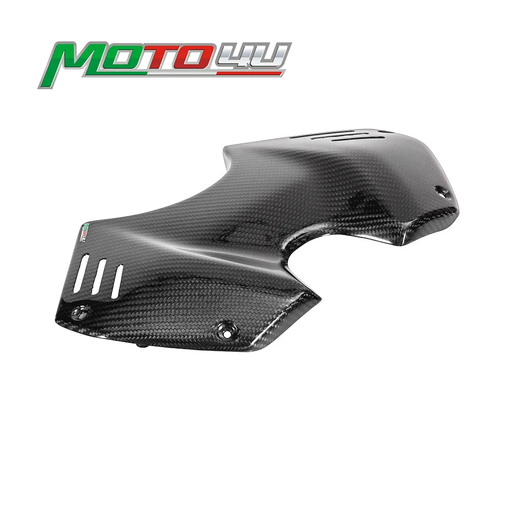 

100% Carbon Fiber Front Fuel Gas Tank Cover Protection covers Gloss Twill Weave For Ducati Panigale V4 V4S 2018 2019