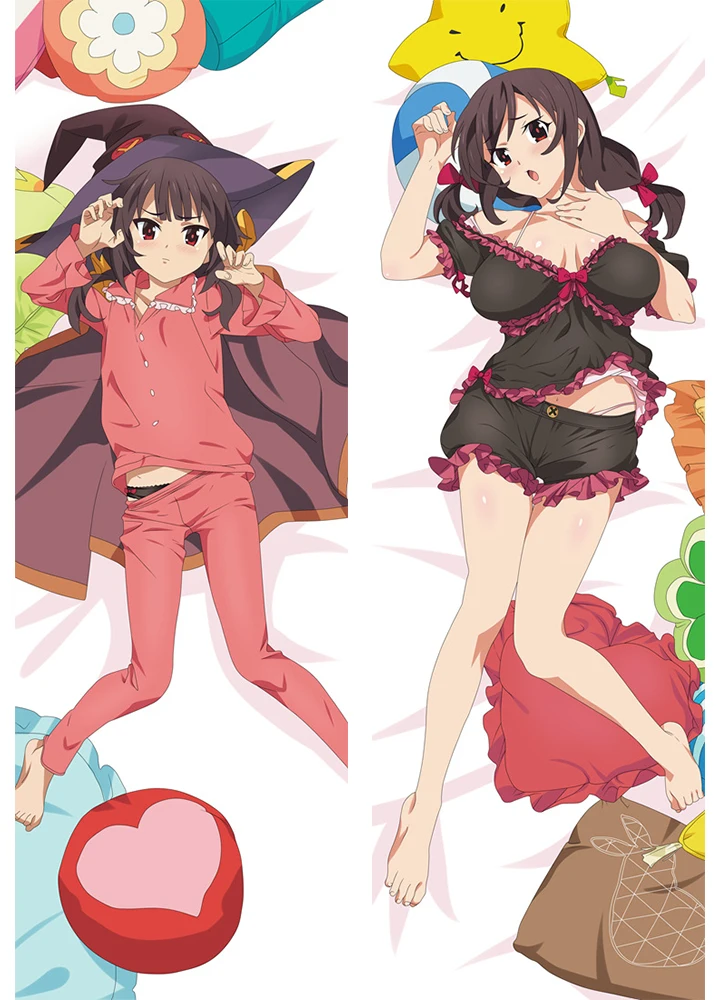 S1 Аниме KonoSuba Aqua Dakimakura Чехол с персонажами Megumin Bolster чехол Kono Subarashii Sekai ni Shukufuku o! Объятия Подушка Чехол - Цвет: S1