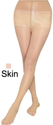 skin Блестящие колготки с завышенной талией восхитительные, волнующие, прозрачные, тонкие нейлоновые чулки, леггинсы Клубные брюки Капри - Цвет: skin