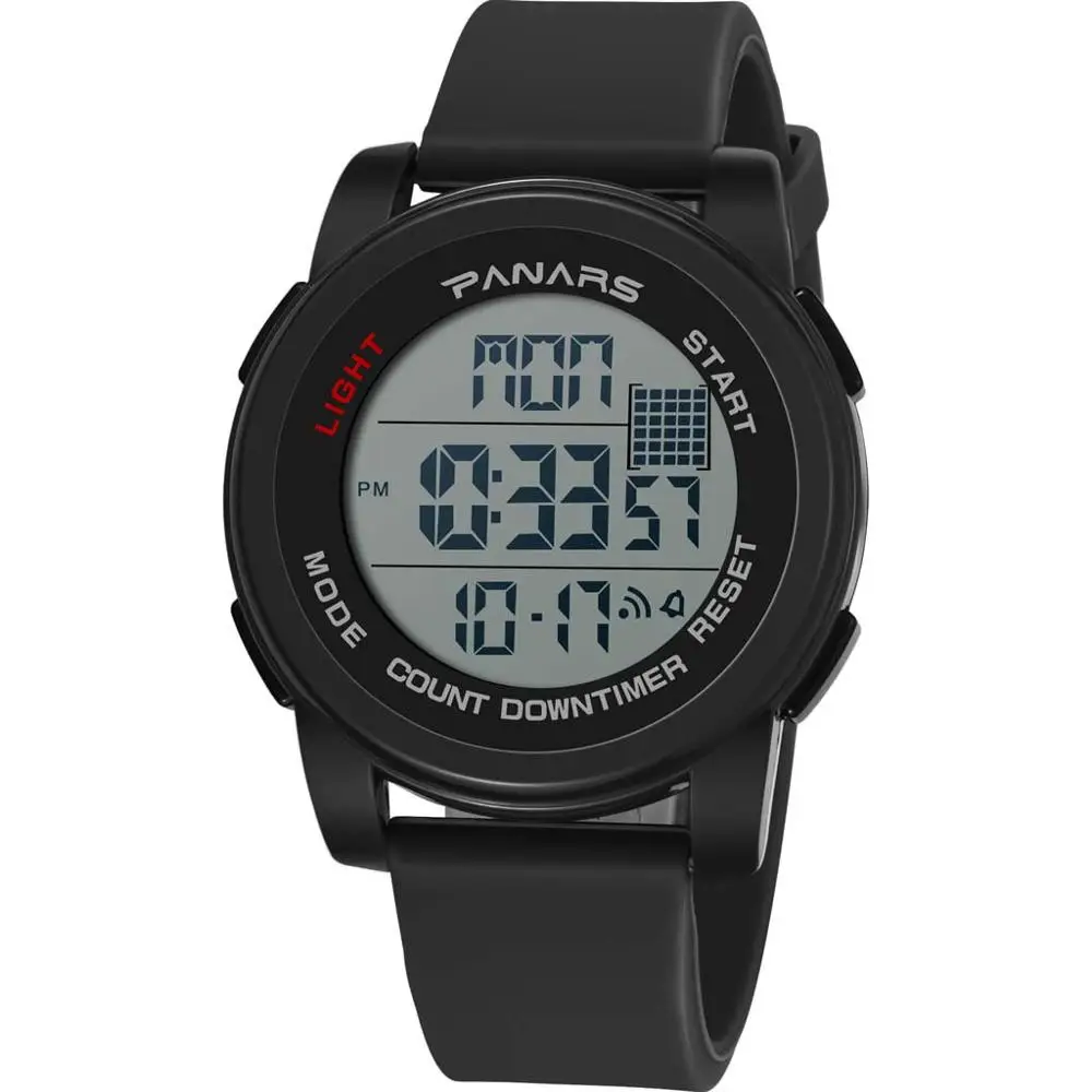 

Sports Digital Luminous Outdoor Waterproof LED Multi Function Electronic Watch Digital Watch Men Water Resistant #4N06