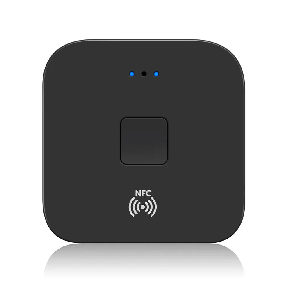 B11 Bluetooth 5,0 аудио приемник передатчик NFC автомобильный беспроводной адаптер для динамика музыки HD прием 3,5 мм 2 RCA для автомобиля - Цвет: Black