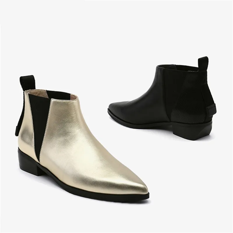 gold chelsea boots womens