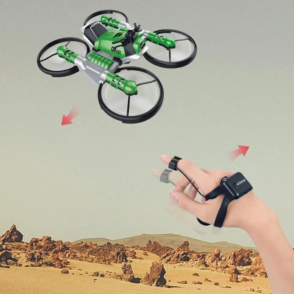 watch remote WiFi FPV RC Дрон мотоцикл 2 в 1 складной вертолет RC Квадрокоптер мотоцикл Дрон - Цвет: watch remote
