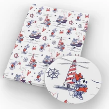 50*145 см полиэфирная хлопковая ткань с принтом животных для домашнего текстиля ручной работы, 1Yc8384