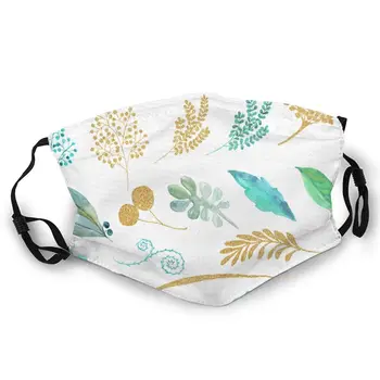 

Various Plants Double-sided printed dustproof and windproof mask, can be cleaned and reused, suitable for outdoor sports