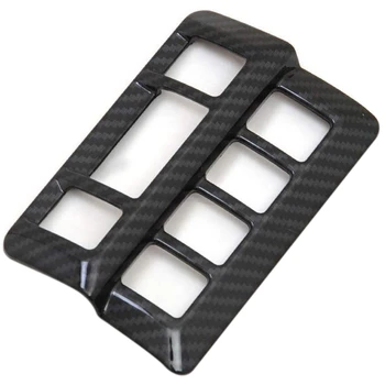 

ABS Black Carbon Fiber Color Interior Car Console Switch Panel Cover Trim for Subaru Crosstrek SUV 2017 2018 2019