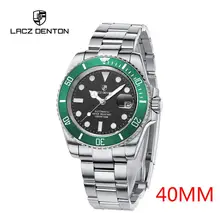 

2020 New Lacz Denton New 40mm Men Luxury Automatic Mechanical Wrist Watch Men Stainless Steel Waterproof Watch Relogio Masculino