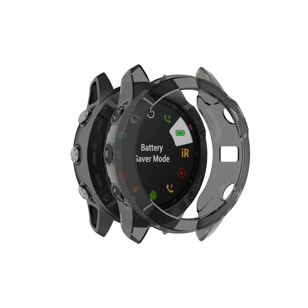 Ультра тонкий прозрачный чехол для Garmin fenix 6X Смарт-часы Мягкий ТПУ защитный силиконовый чехол для Garmin 6 6S 6X аксессуары