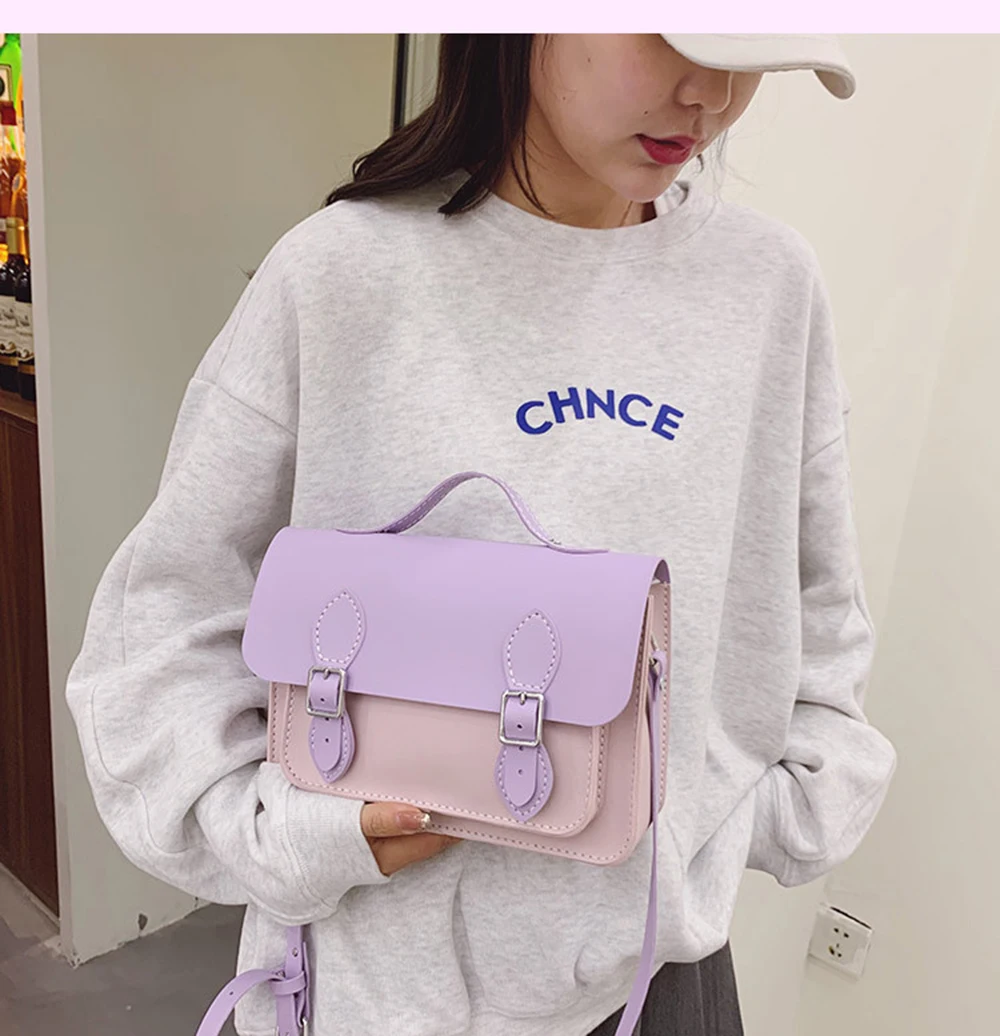 DIY Cambridge Bag Making Material Set PU Leather Handmade Satchel Backpack Handbag Shoulder Bags Crossbody Sewing Accessories