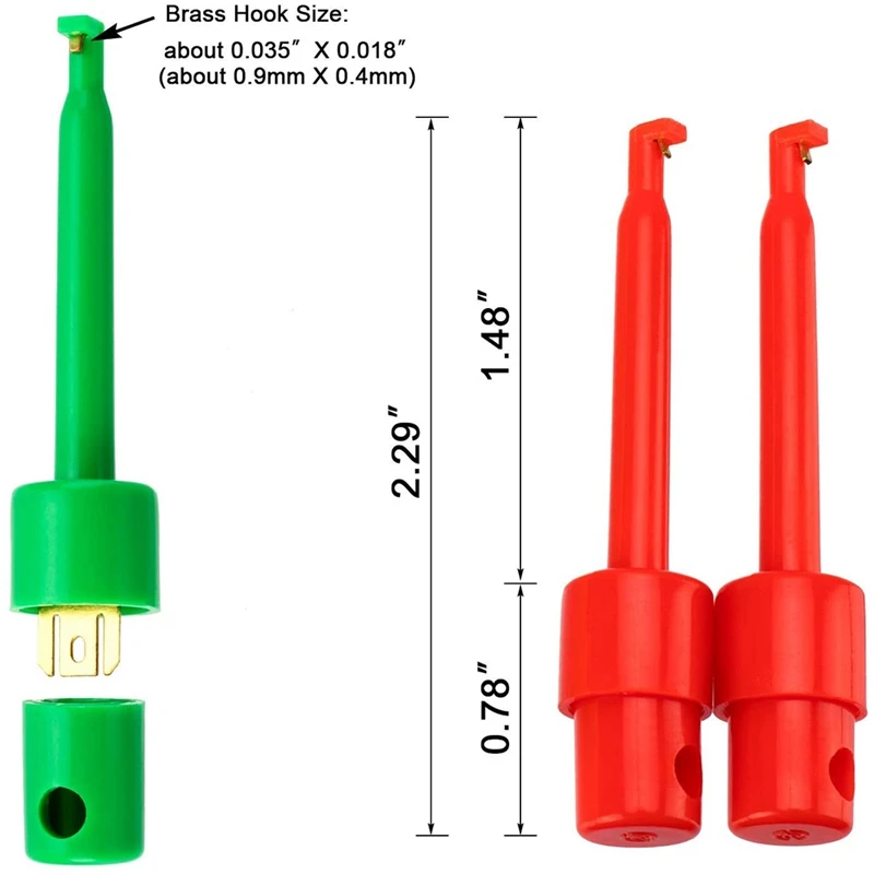 30Pcs Measuring Clamps Test Tips Multimeter Wire Lead Test Clip Electronic Mini Probe Set Pcb Tester Grabber test probe lead cable