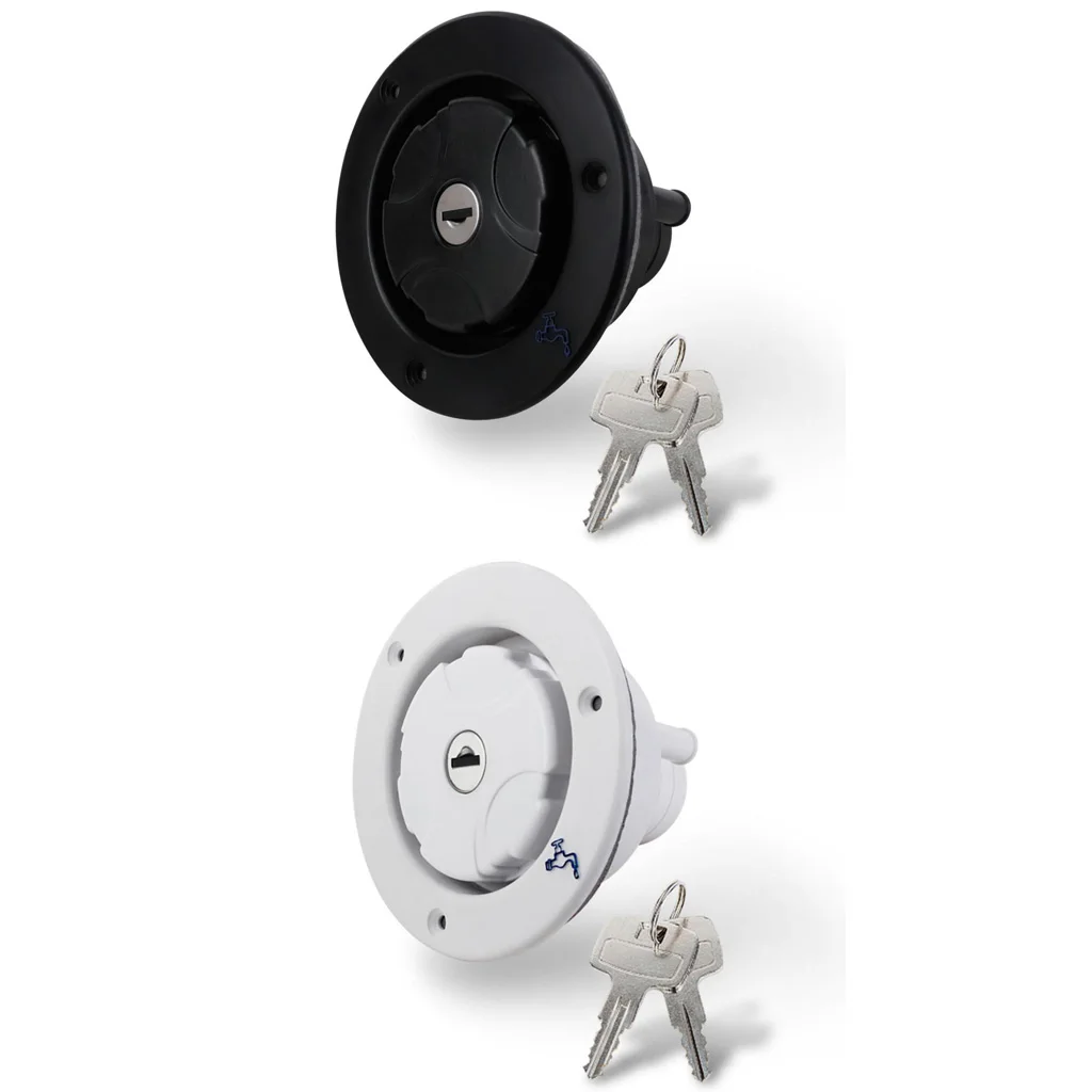 Bouchon Entrée Eau Gravité Verrouillable Camping-Car Caravane Bateau - Avec 2 Clés