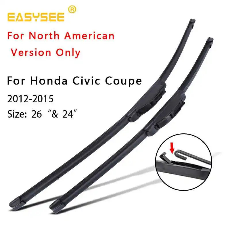 Ветровое стекло стеклоочистителей для Honda Civic Sedan/Coupe подходящий крючок/кнопочные ручки(только для Североамериканская версия - Цвет: 2012-2015