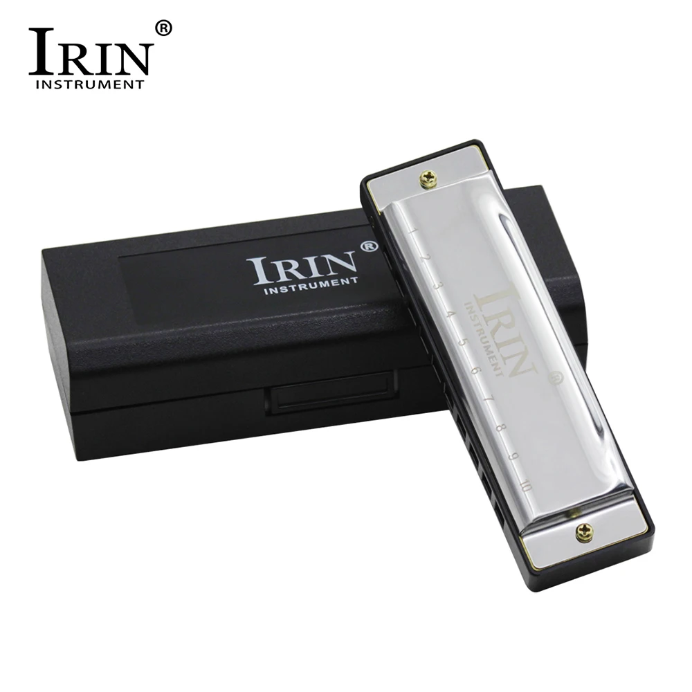 IRIN Harmonicas 10 отверстий 20 Тон Ключ C Harmonica 3 цвета блюз, Джаз фолк-рок музыкальный инструмент Diatonic harp G-30