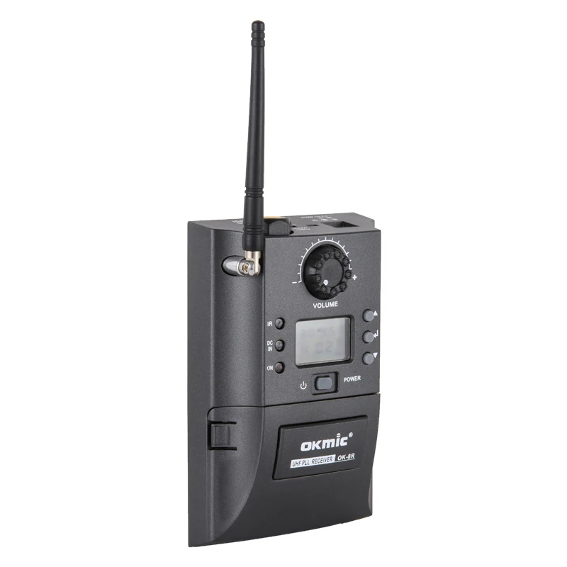 OKMIC OK-8R AH1 Профессиональный UHF PLL Инструмент Беспроводная микрофонная система для саксофона скрипки флейта GUZHENG Бутылка Тыква шелк