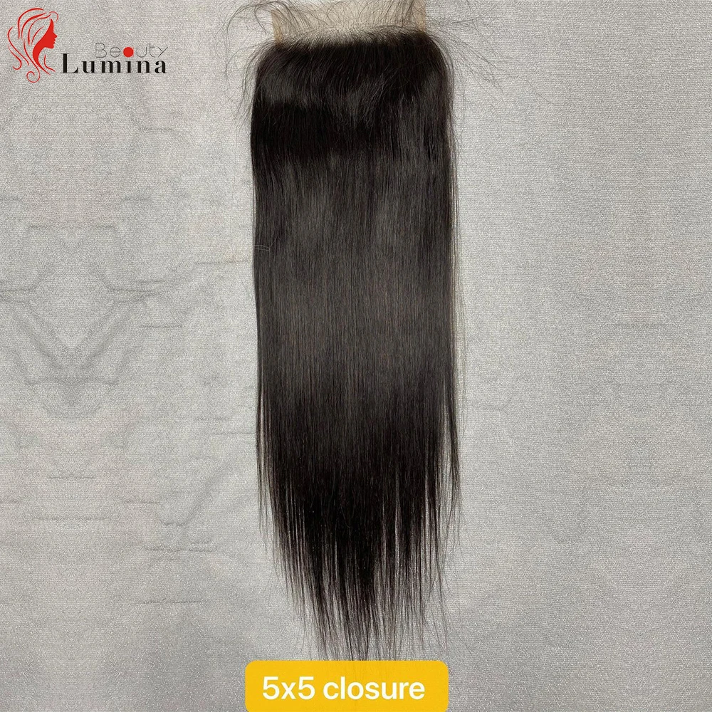 Transparent Lace Frontal Closure Only Peruvian Straight Human Hair 13x4 Lace Frontal 4x4 Lace Closure Remy Hair 5x5 Lace Closure