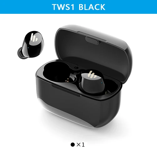 EDIFIER TWS1 TWS наушники Bluetooth v5.0 aptX сенсорное управление IPX5 эргономичный дизайн беспроводные наушники Bluetooth наушники - Цвет: TWS1 Black