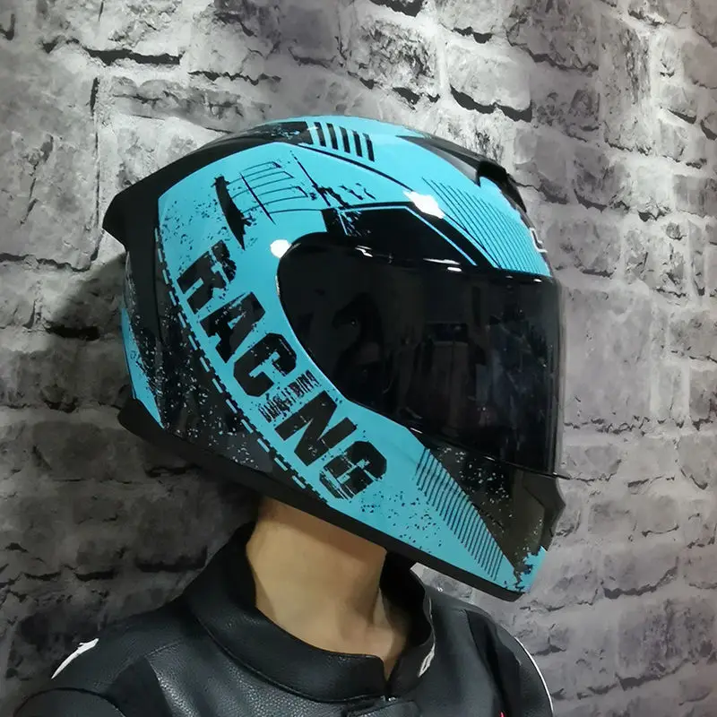 LVSnewmotorcyclehelmetmenandwomenfullhelmetdoublelenscouple