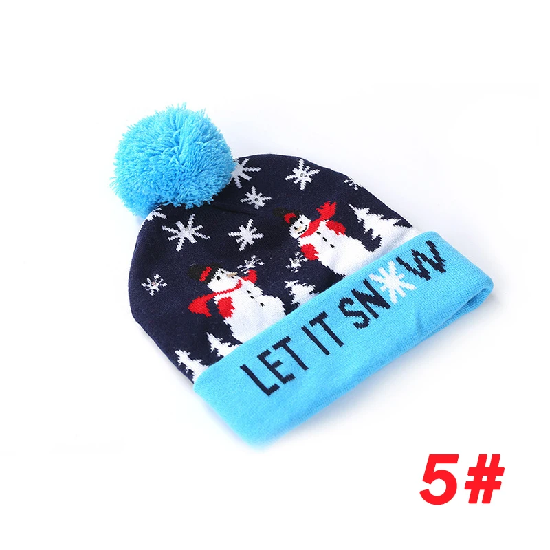 Winter Led Hats for Woman New Beanies Knitted Glowing Hat Girls Autumn Female Beanie Caps Warmer Bonnet Men Casual Cap