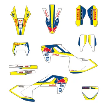 

Motorcycle Graphic Decal Sticker dekor For Husqvarna TC FC TX FX FS 2016-2018 TE FE 125 250 350 450 2017 2018 2019
