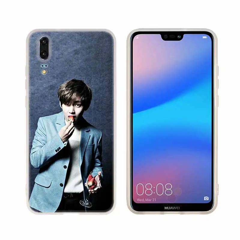 Чехол для телефона huawei P8 P9 Lite P10 P20 P30 Lite Plus Pro P Smart мягкий чехол Kpop Bangtan для мальчиков