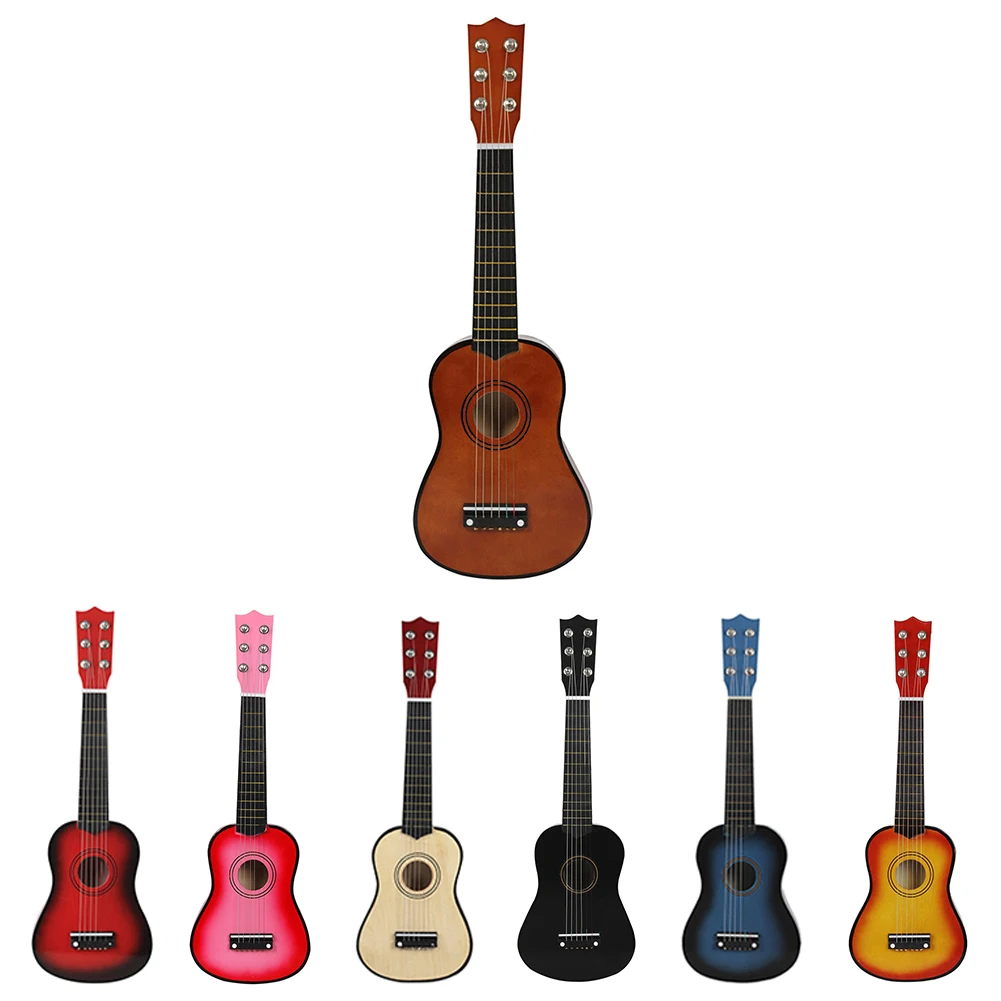 PATKAW 21 Inch Wooden Toddler Guitar Toy - First Real Guitar For Kids, Birthday & Christmas Gift - Red