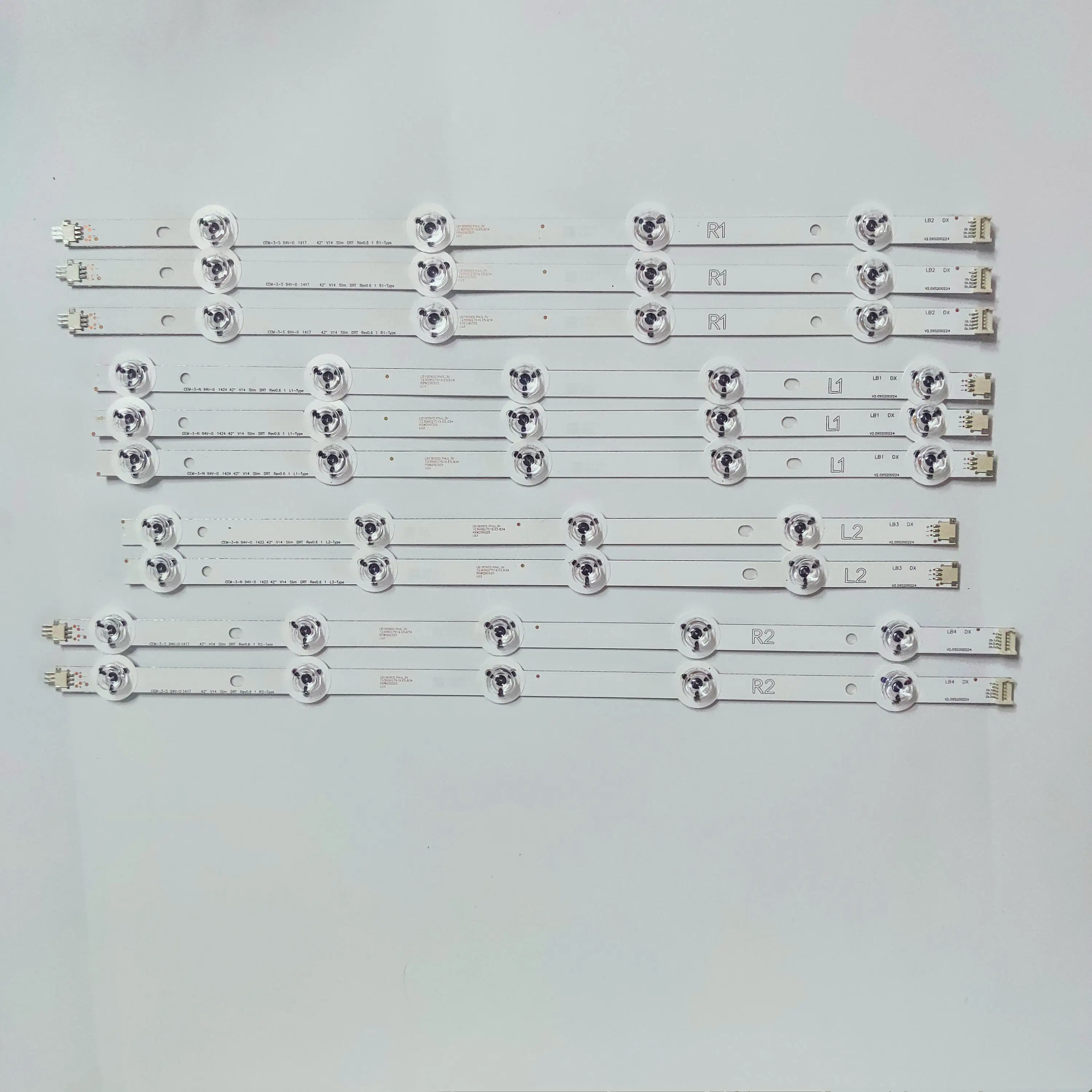 10 шт./лот 100% новый 42 &quotV14 тонкий DRT Rev0.6 6916L-1682A 6916L-1684A 6916L-1683B 6916L-1685B LC420DUH | Лампы и