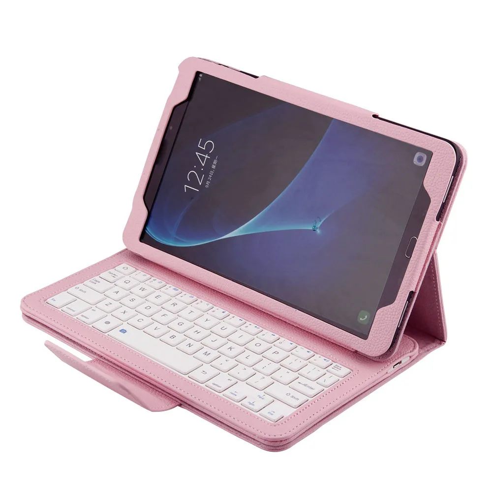 Съемная ультра тонкая клавиатура Bluetooth interfac Съемная bluetooth-клавиатура чехол для Samsung Galaxy Tab A 10,1 T580