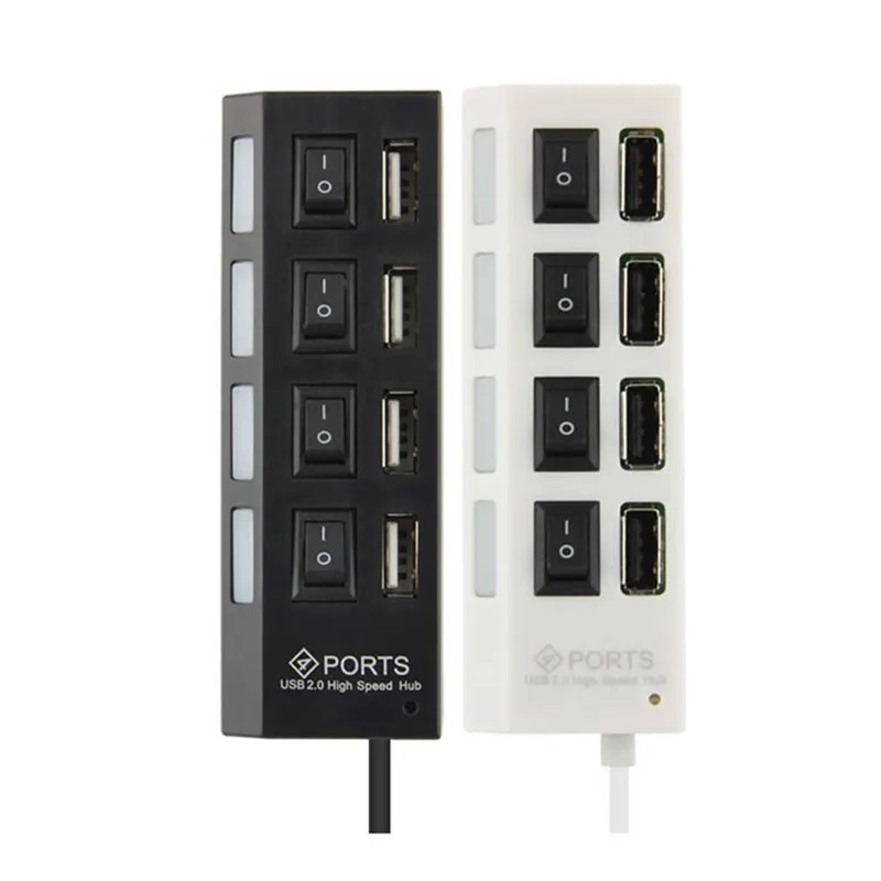 USB 3,0 высокоскоростной концентратор 4 порта вкл/выкл+ AC адаптер питания для ПК ноутбука для мобильного телефона