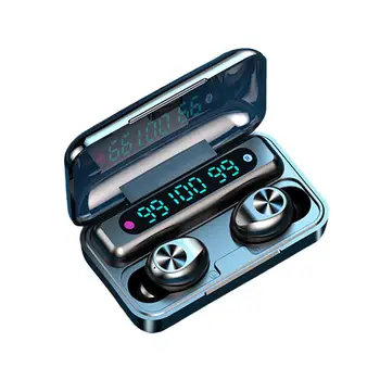 

F9 Bluetooth 5.0 Wireless Earbuds IPX7 Waterproof Stereo in-Ear Headphones HiFi Headset with Built-in Mic Cordless Earphones