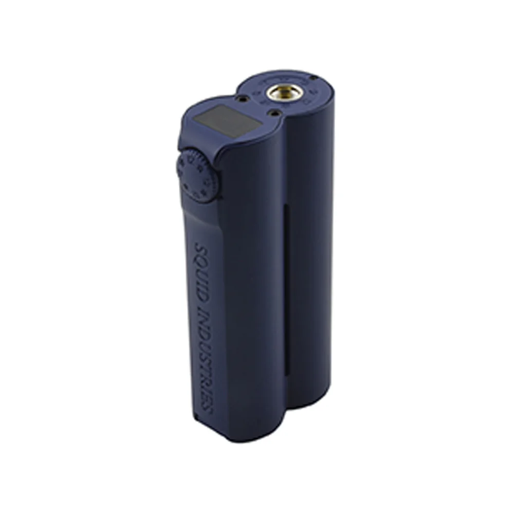 Heavengifts Squid Industries Double Barrel V3 150W VW MOD with Flat Top OLED Display No Battery Double Barrel Box Mod VS Drag 2 - Color: Navy Blue
