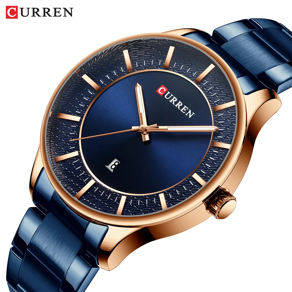 

Curren/Karui En New Style 8347 Steel Belt Watch Waterproof Quartz Calendar MEN'S Watch Business MEN'S Watch