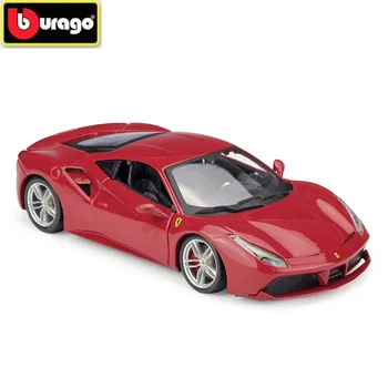 

BBURAGO 1:24 FERRAR 488GTB Diecasts Simulation Alloy Car Model Decoration Collection Metal Toy Gifts for Kids Free Shipping