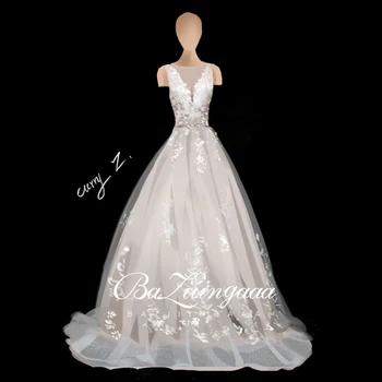 LOCA OFERTA ❤️ Baziingaaa-vestido de boda de lujo, 2020, encaje hecho a mano, personalizado, se acepta dibujo, vestido de boda, servicio de personalización de fotos - discount item 1% OFF Bodas y eventos