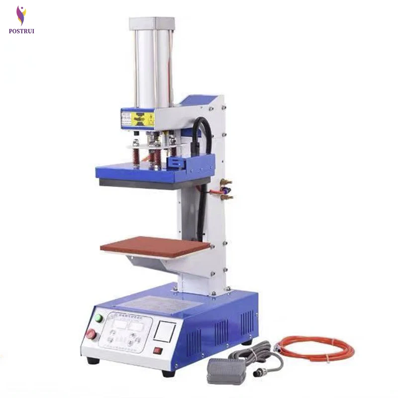 

Curved Heater Pneumatic Cap Heat Press Machine