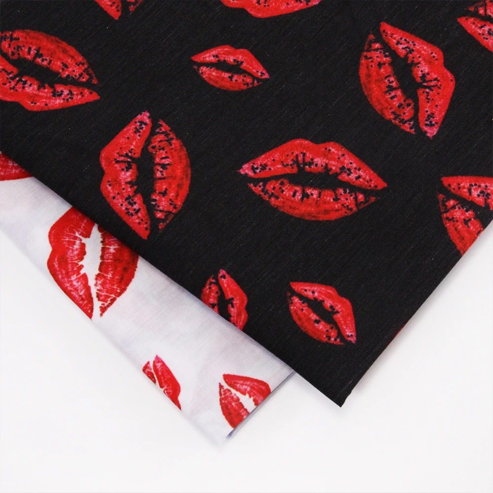 David accessories 50*145cm губы полиэстер хлопчатобумажная ткань для тканей детское