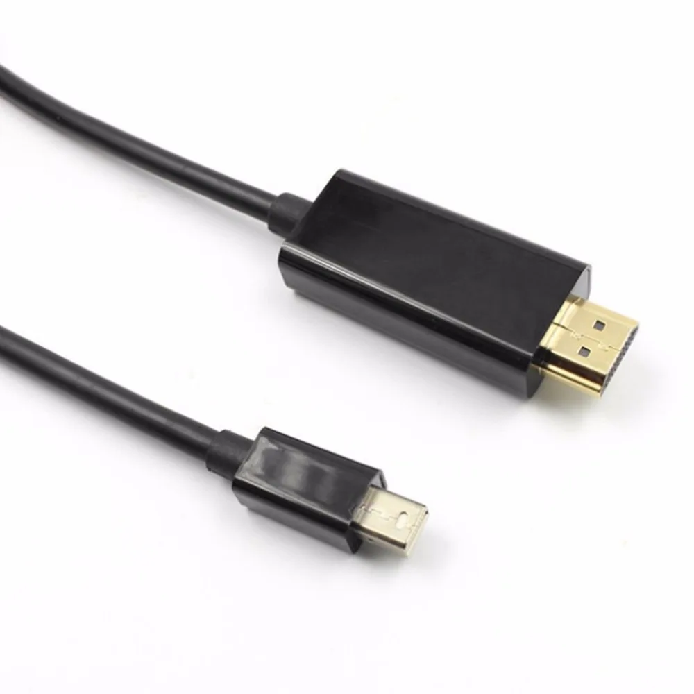 1.8m Mini DP To HDMI Cable Male To Female Thunderbolt DisplayPort To HDMI Adapter Converter For Macbook Pro Air Projector Cable