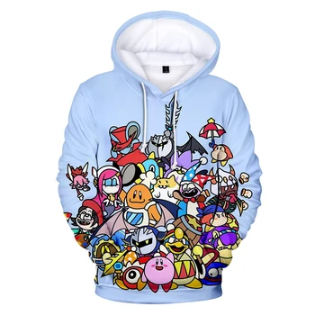 

Fashion Casual New Hot popular 3D Hooded Game Kirby Comfortable Hoodies autumn boys Men girl women Harajuku kirby 3D Sweatshirts
