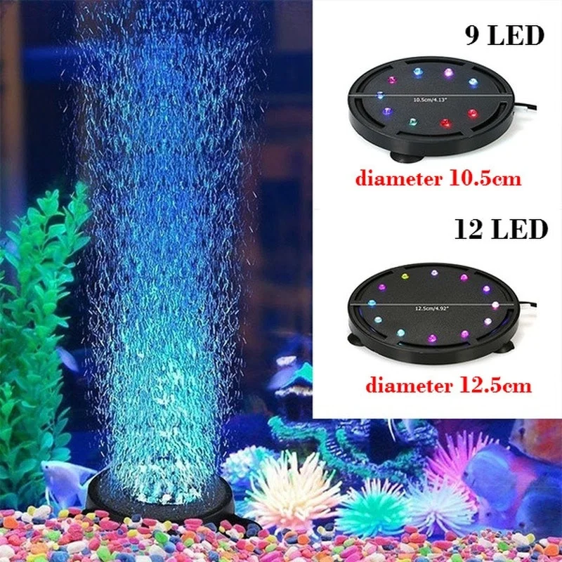 Красочная Светодиодная лампа для аквариума светится в темноте водонепроницаемый светодиодный свет для Аксессуары для аквариумов украшения