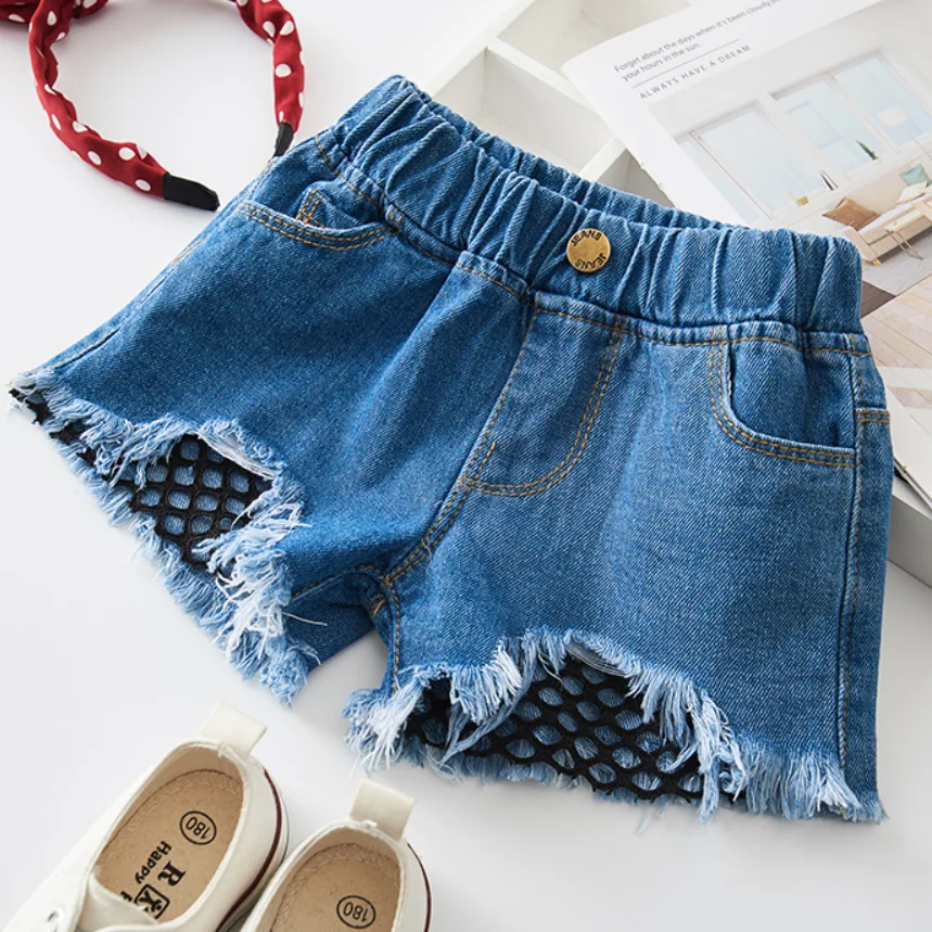 

baby girls jeans shorts 2020 summer girl short pants for kids ripped jeans for children denim shorts