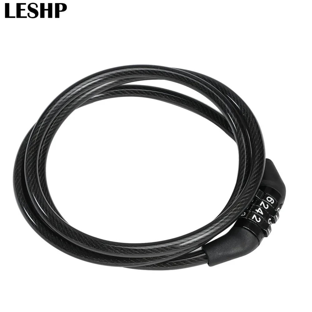 

Multi-functional Code Anti-Theft Security Cable Lock Cycling 4-Digital Easy to Use Bicycle Combination Bike Chian Password Lock