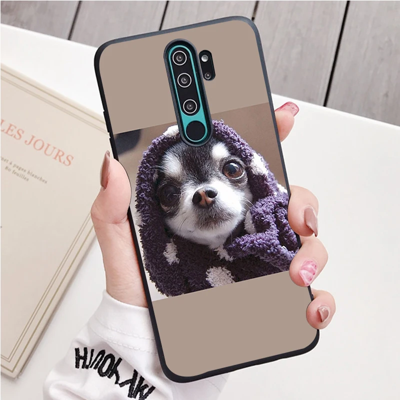 Chó Chihuahua Silicone Ốp Lưng Điện Thoại Redmi Note 8 7 Pro S 8T Cho Redmi 9 7A Bao xiaomi leather case cover Cases For Xiaomi