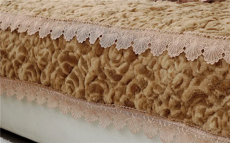 Forros para muebles de sala зима/осень чехол для дивана фланелевый плюшевый коврик для дивана современное длинное полотенце чехол для дивана Декор CX541 - Цвет: brown